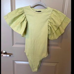 Zara Bodysuit with puff sleeves